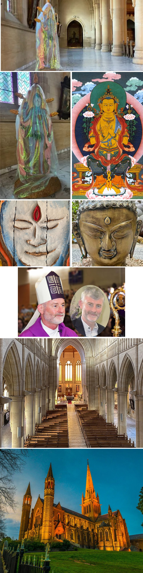 Buddhist statute in Bendigo Cathedral